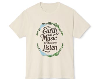 Koszulka z grafiką zatwierdzoną przez Earth-Approved dla miłośników natury, zrównoważona moda, przyjazna dla środowiska koszulka unisex