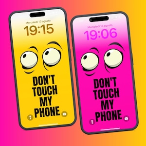 Colorful Phone Wallpaper, 7 &quot;Don&#39;t Touch My Phone&quot; Wallpapers, iPhone Wallpaper, Aesthetic Wallpaper Download