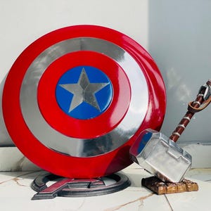 Captain America Schild - Legende Steve Rogers Schild - Schild Und Hammer - Stormbreaker Hammer - Thor Hammer - Beste Kombination aller Zeiten