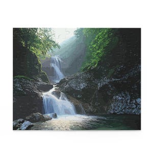 Rompecabezas de cascada natural: 120, 252 y 500 piezas, relajación escénica, regalo perfecto para amantes de la naturaleza, juegos en familia, decoración del hogar