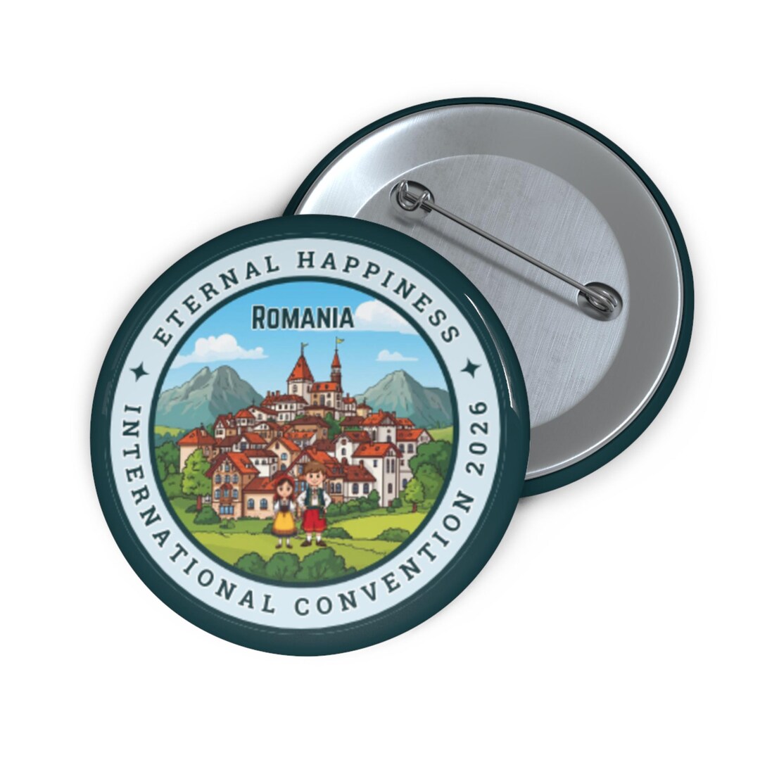 JW International Convention Romania Pin | Eternal Happiness Button ...