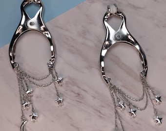 Moon and stars Affix nipple clamps