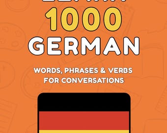 1000 deutsche Phrasen Karteikarten mit englischen Übersetzungen für Anfänger: Deutsch lernen (druckbare PDF-Download)