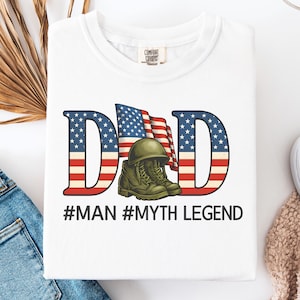 Comfort Colors Father Day Shirt, Military Dad Shirt, Father Day Gift, Gift for Dads, Army Dad Shirt, Military Dad Shirt, American Flag Tee