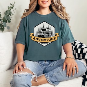 Comfort Colors 4x4 Mountain T-Shirt: Off Road Adventure Top