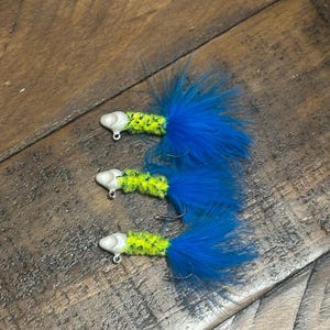 3 Pack 1/16oz Jungle Shad Panfish/Crappie/Bass Jigs