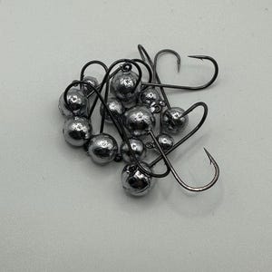 Hand Poured Un-Painted Round Jig Heads