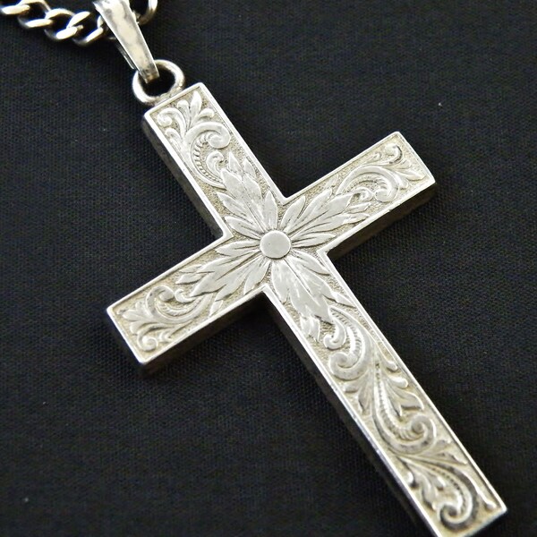 Andreas Daub silver cross Pforzheim sterling cross and chain