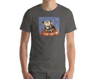 Cosmonaut Space Dog Unisex T-Shirt