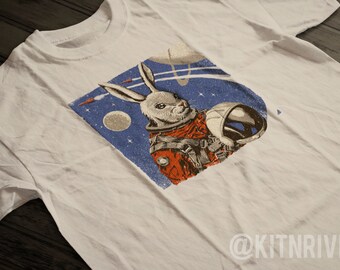 Cosmonaut Space Rabbit Unisex T-Shirt
