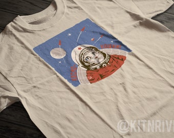 Cosmonaut Space Cat Unisex T-Shirt