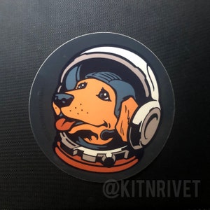 Space Dog Aufkleber