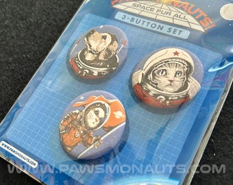 Pawsmonauts 3-button Set