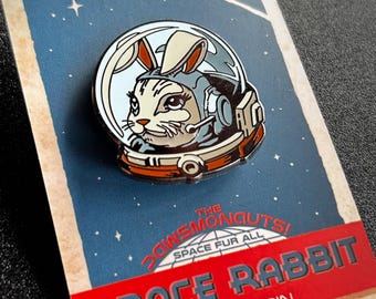 Space Rabbit Enamel Pin