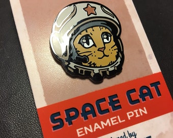 Space Cat Enamel Pin