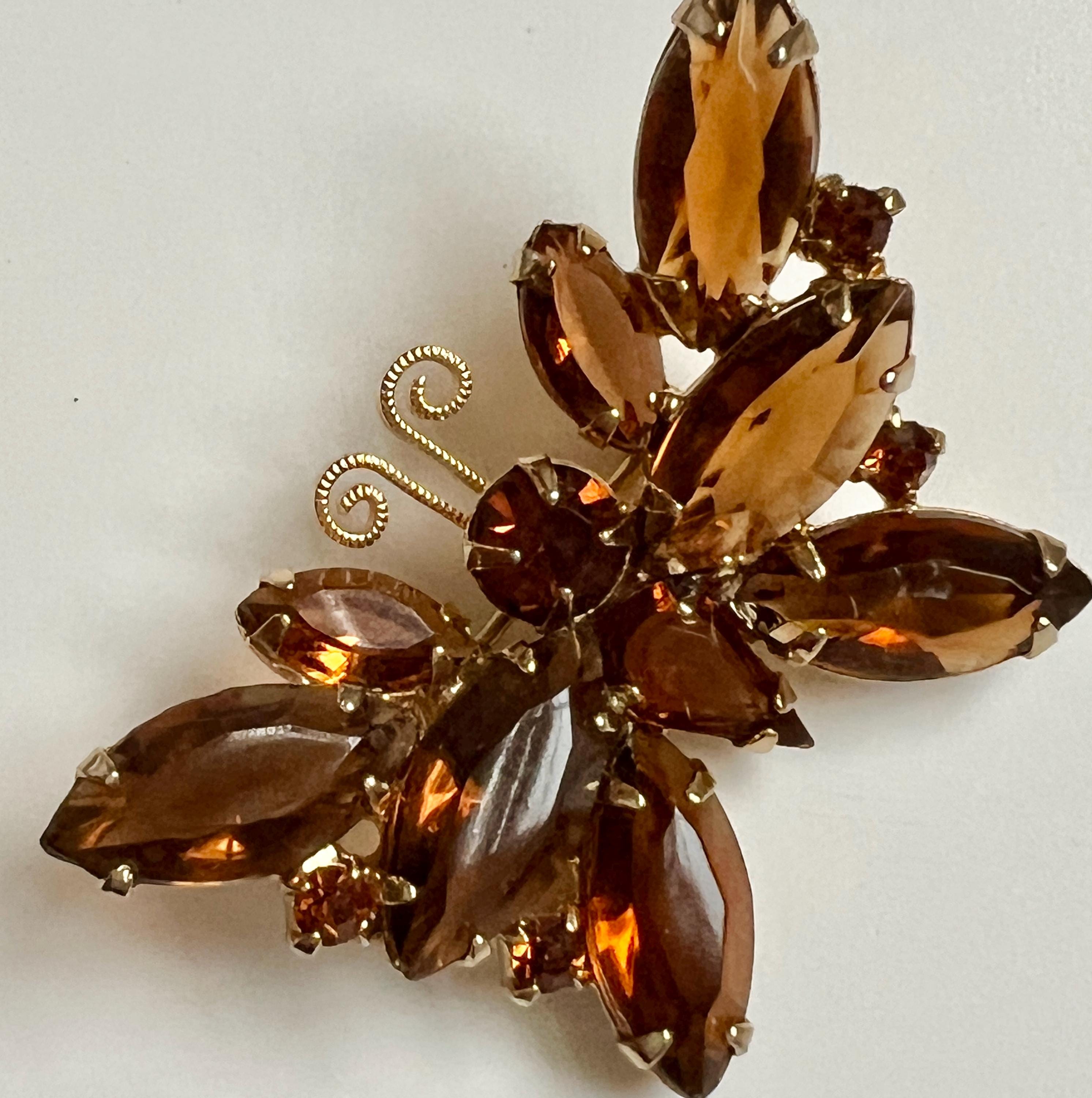 Amber Butterfly Pin - Etsy display picture 3