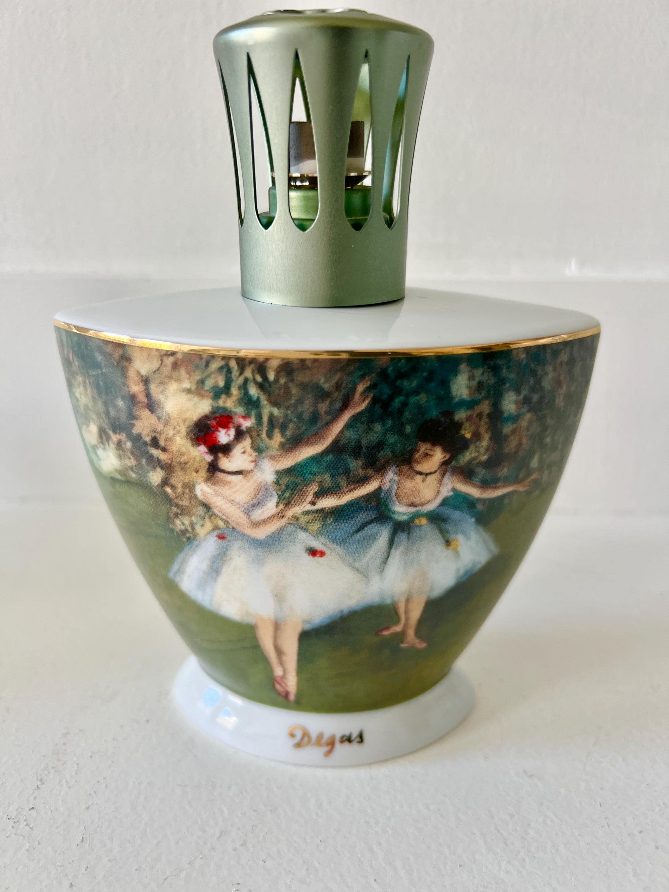 Lampe Berger Vintage – Décor Feuille D’automne – Céramique – Diffuseur De Parfum