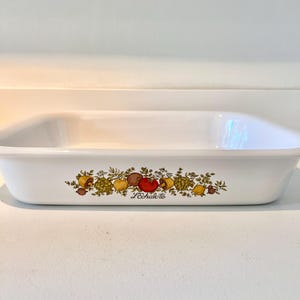 Vintage Corning Ware L’Echalote Baking Dish: Spice of Life Casserole