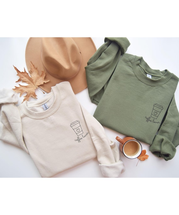 Coffee Lover Sweatshirt - Geschenk für Kaffeeliebhaber - Cozy unisex Sweatshirt - Minimalistischer Kaffee Pullover - Barista Sweater