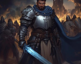 Ilustración personalizada para jugadores, personaje de videojuego, retrato de cuerpo entero personalizado para juegos de rol de fantasía, encargo de personaje personalizado, lámina de arte fantástico.