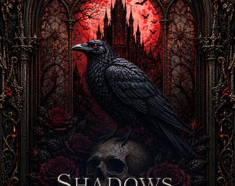 Diseño personalizado de portada gótica, portada de libro de romance oscuro y fantasía, paquete personalizado de libro electrónico y libro impreso, regalo para amantes de los libros.