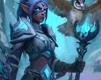 Ilustración digital para juegos de rol de fantasía, diseño de personajes personalizados para juegos de rol, diseño de personajes para juegos de fantasía, arte de personajes personalizados.