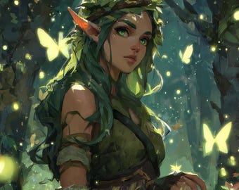 Encargo de retrato personalizado de personaje de rol, diseño de personajes de juegos de fantasía, arte personalizado de personajes originales para jugadores, ilustración de personajes de juegos digitales.