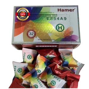 Bonbons aux herbes Hamer pour homme, boîte originale de 32 pièces, idée cadeau gourmandise énergétique quotidienne