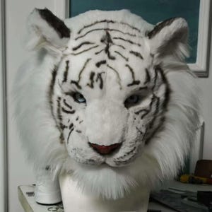 ハンドメイド リアル 虎 着ぐるみ ケモノ マスク コスプレ 一式