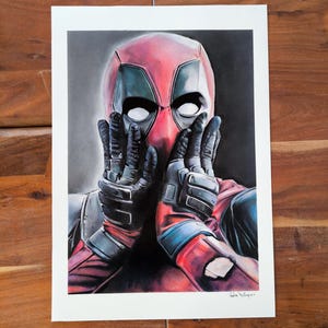 DEADPOOL – Stampa da Disegno Originale Fatto a Mano