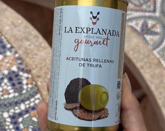 Spanish Gourmet Olives with Truffle - Luxury Tapas & Appetizer