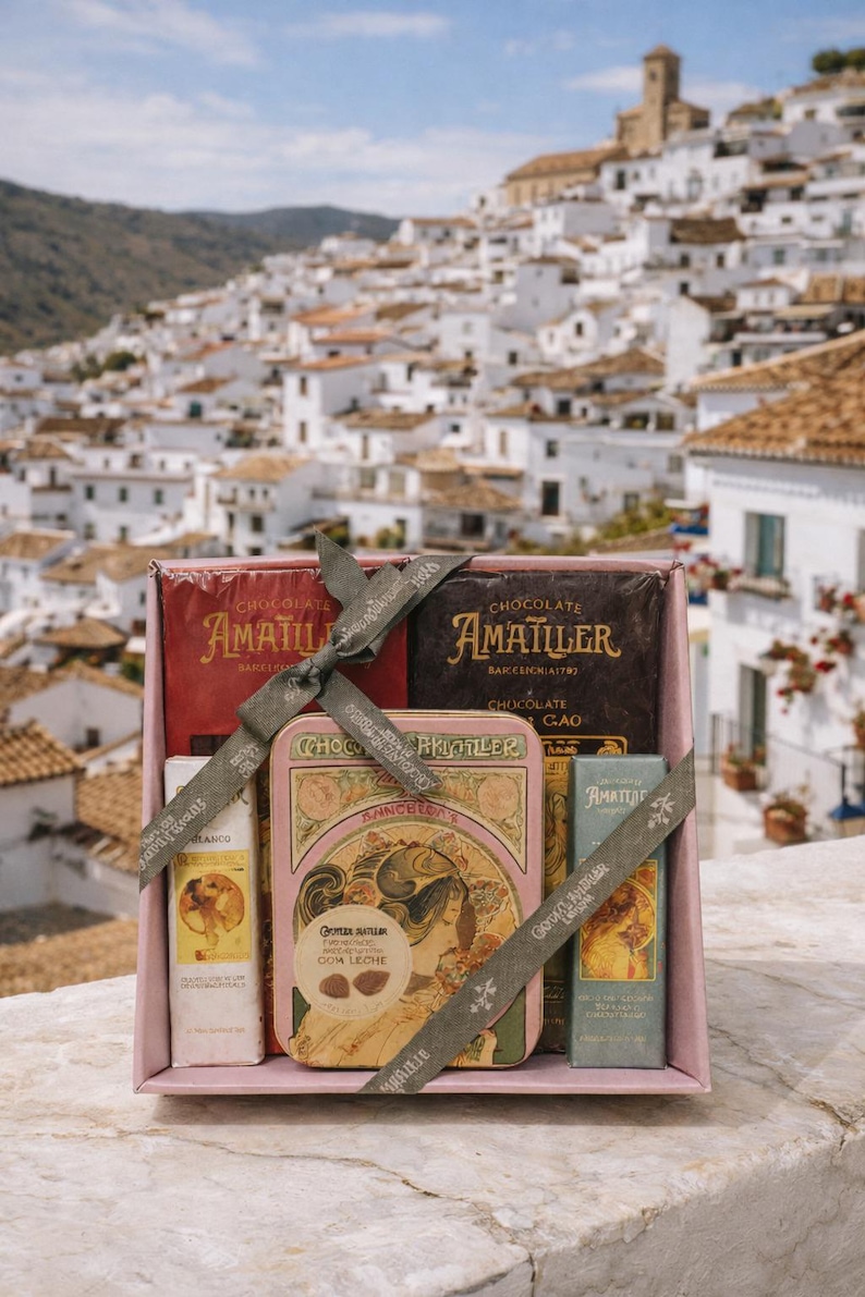 Artisan Chocolate Gift Set – Gourmet Chocolates in Vintage Box from Spain image 7
