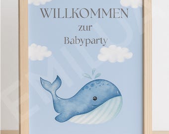 Letrero de bienvenida para baby shower