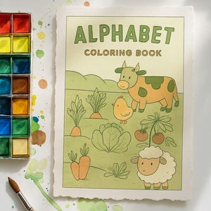 Alphabet Coloring Book - Farm / Homestead Theme