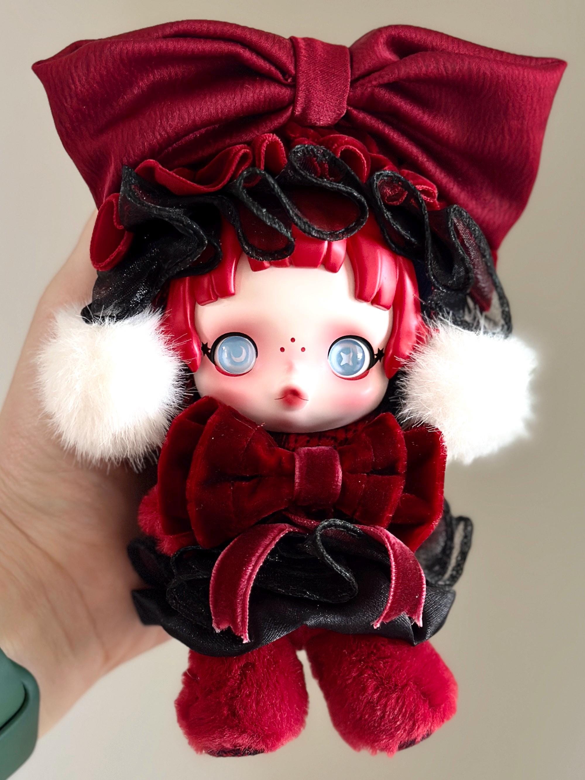 Handmade Doll Dress for Skull Panda | Winter Outfit by Wanderlustk | Kawaii Collectible Clothes