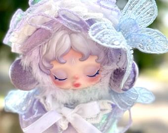 Fairy Bloom Dress  Series- Handmade Doll Outfit – For Skullpanda / 18–20cm Dolls