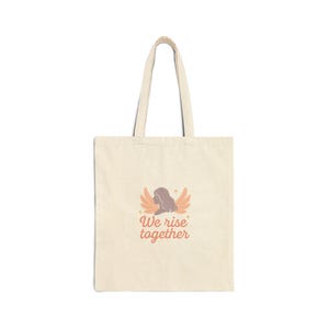 Inspirational Feminist Cotton Canvas Tote Bag, Eco-Friendly Shopping Bag, Gifts for Her, Motivational Tote, Feminist Bag