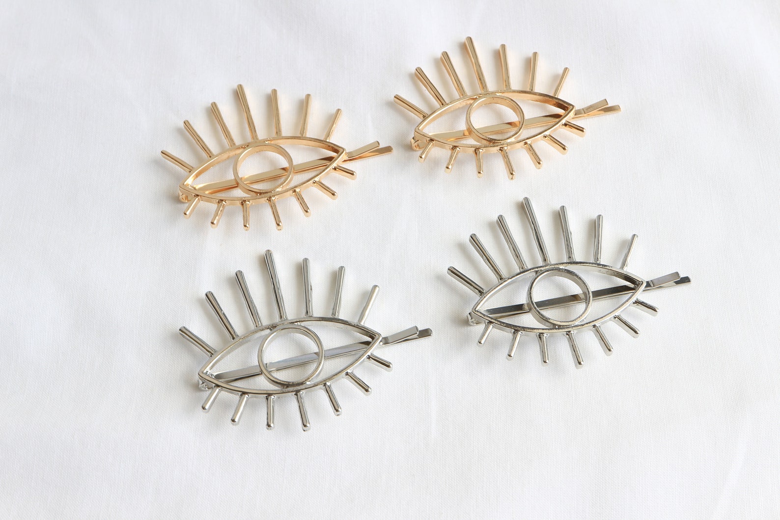 Eye Statement Hair Clip Eye Shaped Hair Slide Evil Eye Hair Etsy