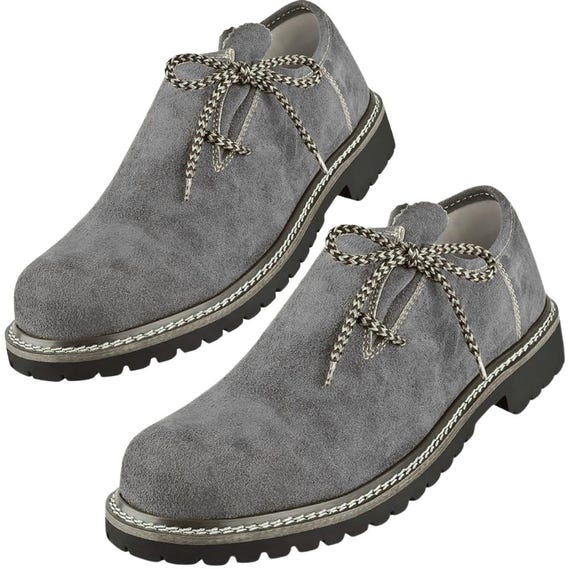 Handmade Men's Suede Lederhosen Shoes: Bavarian Oktoberfest