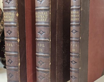 1861–1866 Galería Nacional de Retratos Estadounidenses Eminentes Juego de 3 Vols Chappel Plates Era de la Guerra Civil