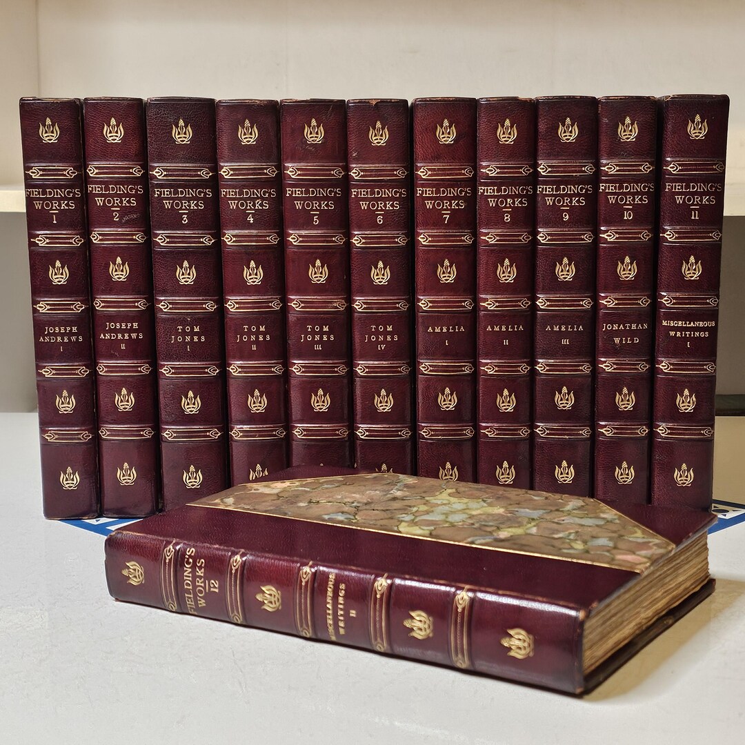 1903 Works of Henry Fielding 12 Vol Set Complete, Portrait Edition Half ...