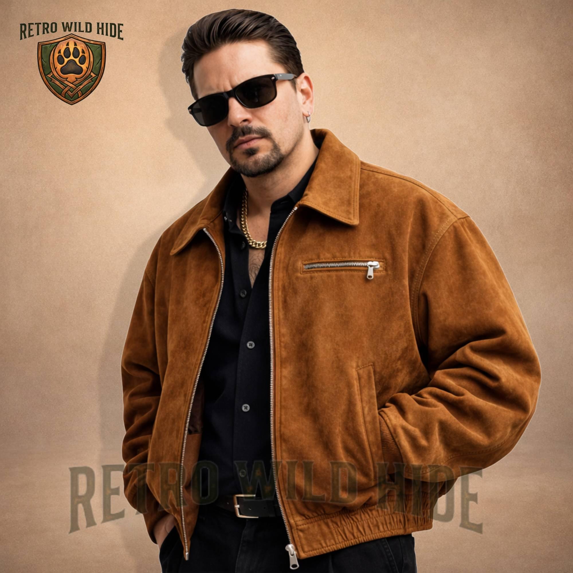 Mens Baggy Suede Leather Jacket - Etsy