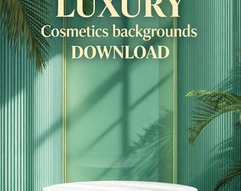 3 mintfarbene Luxusprodukt-Hintergründe, Kosmetik-Mockup-Hintergründe, Hautpflege-Parfüm-Podium-PNG-Szenen