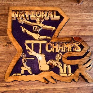 LSU Gymnastics Louisiana State Plaque