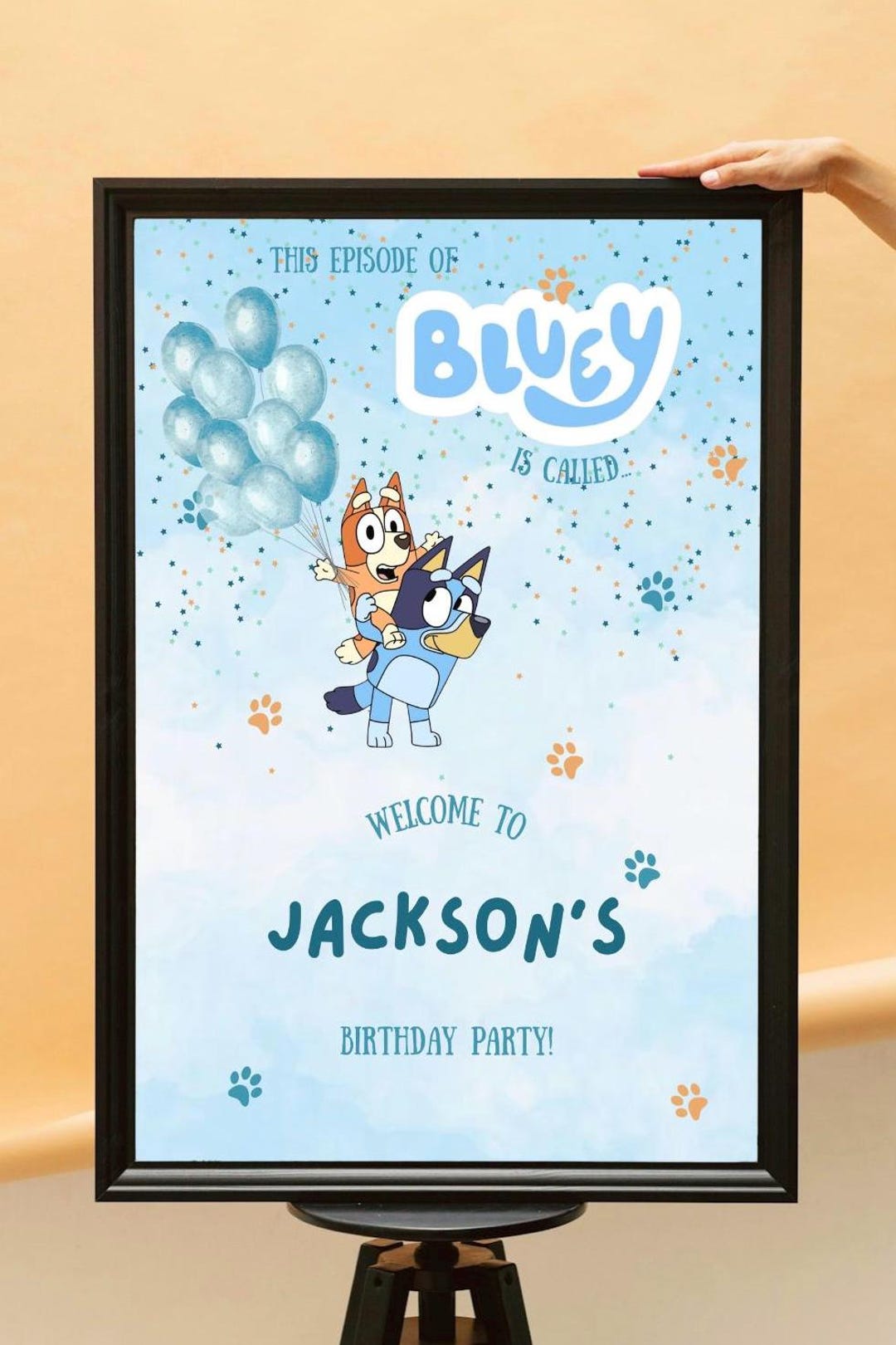 Bluey Welcomesign Bluey Birthday Welcome Sign, Bluey Themed Birthday Party, Instant ...