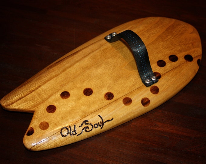 Body Surfing Hand Plane Paulownia W/ Wood Burning Etsy