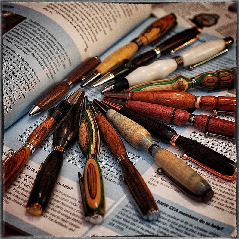 Custom Hand Turned Wooden Pens MADE TO ORDER Etsy