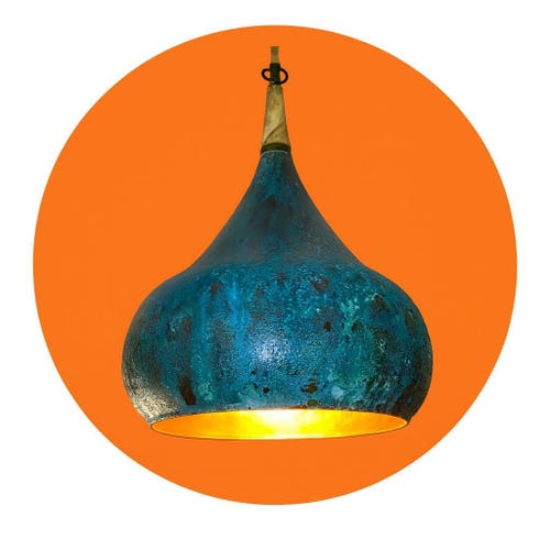 モロッコ・フェズ製の手作り洗面ボウルと 銅（どう） 手作りの銅製シンクボウル（排水口付き） - モロッコの職人によるバス