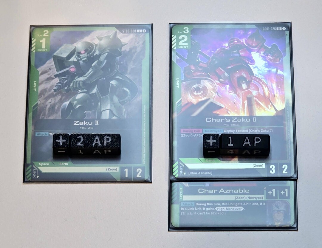 Gundam TCG - 6 Rotating Attack Point Counters - Postive/negative - Etsy
