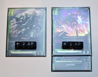 Gundam TCG - 6 Rotating Attack Point Counters - Postive/Negative